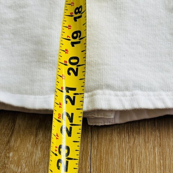 VTG Crisca Button Front White Trucker Jacket Flower Design Lace Trim  M - Picture 16 of 16